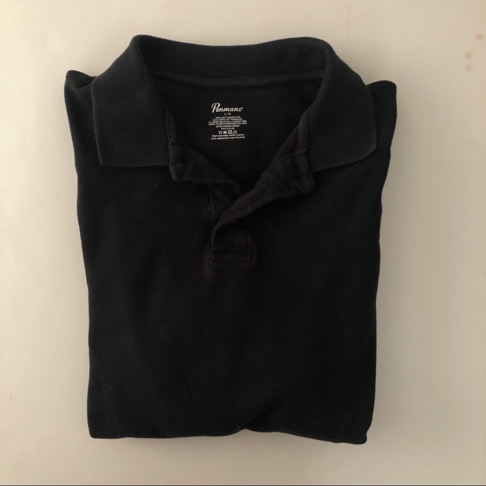 Sz L Black Penmans Pullover Sweat Shirt